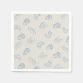 Bun in Oven Baby Shower Rustic Brot Napkins Serviette (Vorderseite)
