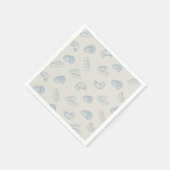 Bun in Oven Baby Shower Rustic Brot Napkins Serviette (Ecke)