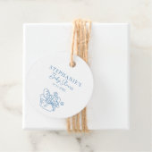 Bun in Oven Baby Shower Rustic Geschenkanhänger (Beispiel)