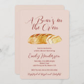 Bun in Oven Bakery Baby Shower Einladung (Vorne/Hinten)