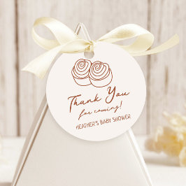 Bun in Oven Bakery Baby Shower Vielen Dank Geschenkanhänger