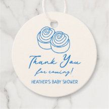 Bun in Oven Bakery Boy Baby Shower Vielen Dank