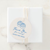 Bun in Oven Bakery Boy Baby Shower Vielen Dank Geschenkanhänger (Beispiel)