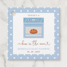 Bun in Oven Blue Baby Babydusche