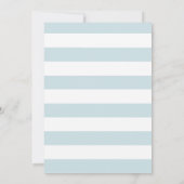 Bun in Oven Boy Blue Baby Shower Einladung (Rückseite)