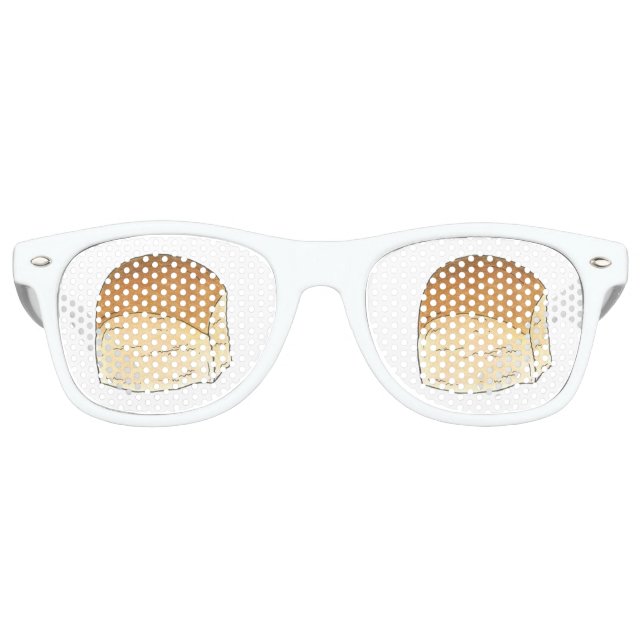 Bun in Oven Bread Dinner Roll Baby Dusche Partybrille (Vorderseite)