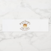 Bun in Oven Bread Dinner Roll Baby Dusche Wasserflaschenetikett (Einzelnes Label)