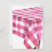 Bun in Oven Burger Grill Girl GRILLEN Baby Shower Einladung (Rückseite)