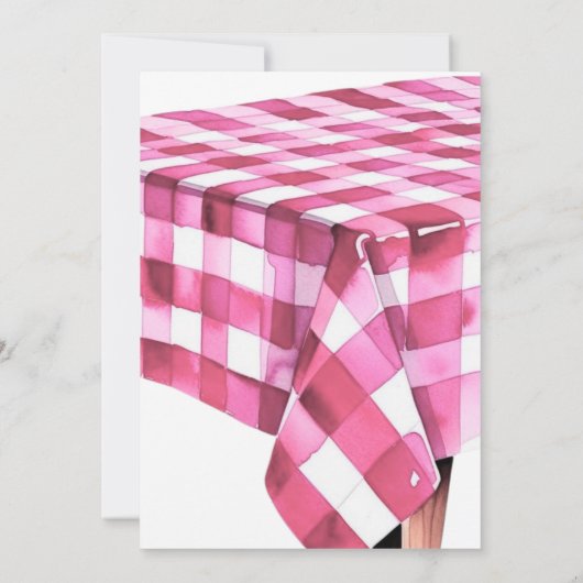 Bun in Oven Burger Grill Girl GRILLEN Baby Shower Einladung (Rückseite)