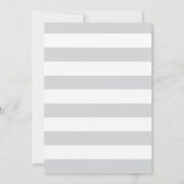 Bun in Oven Gray Baby Shower Einladung (Rückseite)