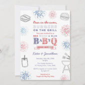 Bun in Oven Memorial Day Weekend Baby Shower Einladung (Vorderseite)