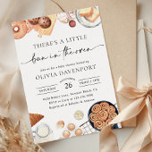 Bun in Oven Minimalistisch Bakery Baby Shower Einladung