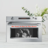 Bun in Oven Pregnancy Ankündigung (Stehend Vorderseite)