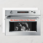 Bun in Oven Pregnancy Ankündigung (Vorne/Hinten)