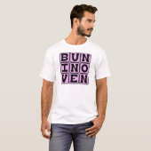 Bun in Oven, Schwangerschaftsankündigung (rosa) T-Shirt (Vorne ganz)