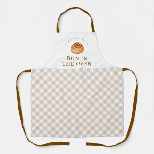 Bun In The Oven Baby Shower Baking Schürze (Vorderseite)