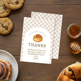 Bun In The Oven Baby Shower Dankeskarte