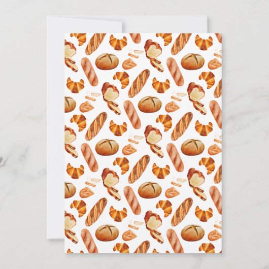 Bun in the Oven Baby Shower Einladung (Rückseite)