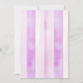 Bun in the Oven Baby Shower Floral Croissant Pink Einladung (Rückseite)