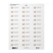 Bun in the Oven Baby Shower Return Address Labels (Vorne)