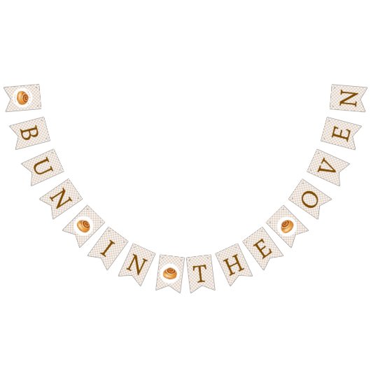 Bun In The Oven Baby Shower Wimpelkette (Alle)