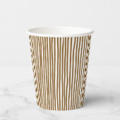 Bun in the oven baking baby shower monogrammed pappbecher (Rückseite)