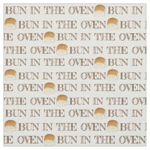 Bun in the Oven Bread Dinner Roll erwartet Baby Stoff