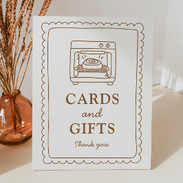 Bun in the Oven Cards and Gifts Sign Sockelschild