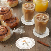 Bun In The Oven Cinnamon Roll Baby Shower Runder Pappuntersetzer