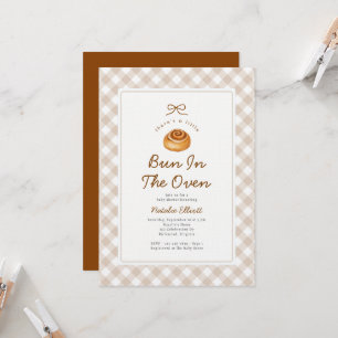 Bun In The Oven Geschlechterneutrale Babyparty Einladung