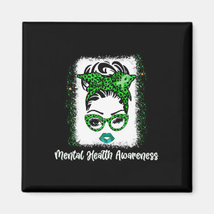 Bun Mental Health Awareness Ribbon Monat Mai 2022 Magnet