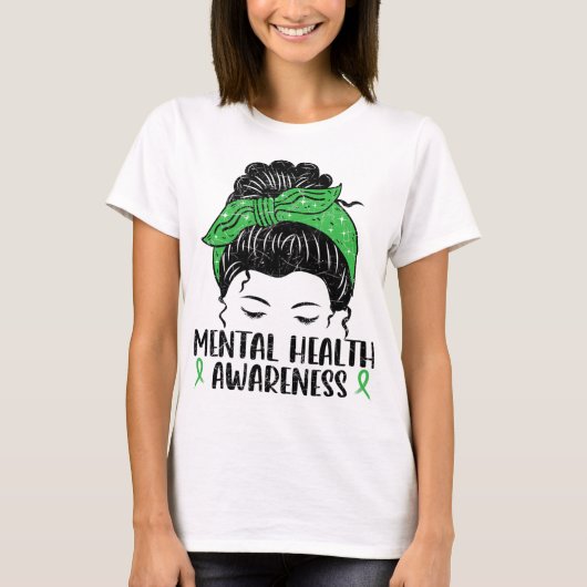Bun Mental Health Geschenk Mental Health Awareness T-Shirt (Vorderseite)