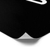 Bun-ny Funny Bunny Rabbit Bun Pun Dark BG Poster (Ecke)