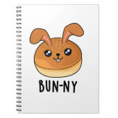 Bun-ny Funny Bunny Rabbit Bun Pun Notizblock (Vorderseite)