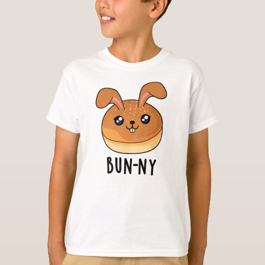 Bun-ny Funny Bunny Rabbit Bun Pun T-Shirt (Vorderseite)