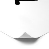 Bun on Run Funny Burger Pun Poster (Ecke)