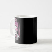 Bun Skull Brustkrebs Bewusstsein Krebs Kaffeetasse (Vorderseite Links)