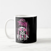 Bun Skull Brustkrebs Bewusstsein Krebs Kaffeetasse (Links)