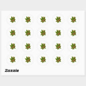 Bun Weed Sloth Runder Aufkleber (Blatt)