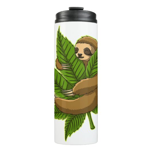 Bun Weed Sloth Thermosbecher (Vorderseite)