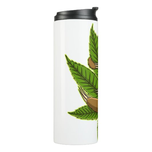 Bun Weed Sloth Thermosbecher (Nach links gedreht)