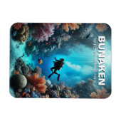 Bunaken Indonesia Scuba Diver Magnet (Horizontal)
