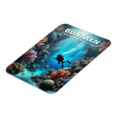 Bunaken Indonesia Scuba Diver Magnet (Linke Seite)
