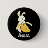 Bunana Funny Bunny in einem Banana Pub Dark BG Button (Vorderseite)
