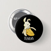 Bunana Funny Bunny in einem Banana Pub Dark BG Button (Vorne & Hinten)