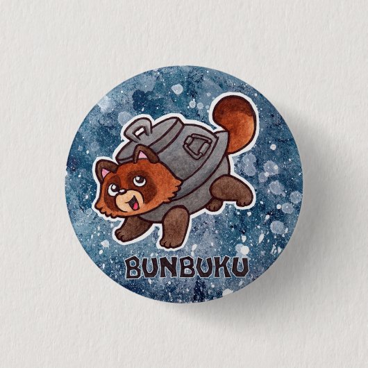 Bunbuku Knopf Button (Vorderseite)