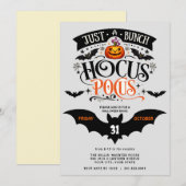 Bunch of Hocus Pocus Halloween-Party Bash Digital  Einladung (Vorne/Hinten)