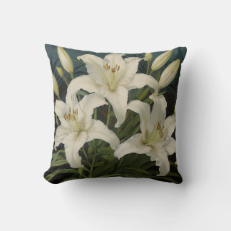 Bunch of lilies throw pillow kissen