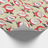 Buncha Crazy Santa Geschenkpapier (Ecke)