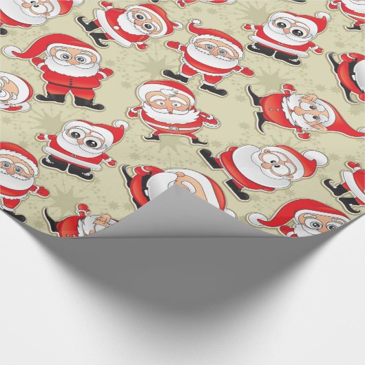 Buncha Crazy Santa Geschenkpapier (Ecke)
